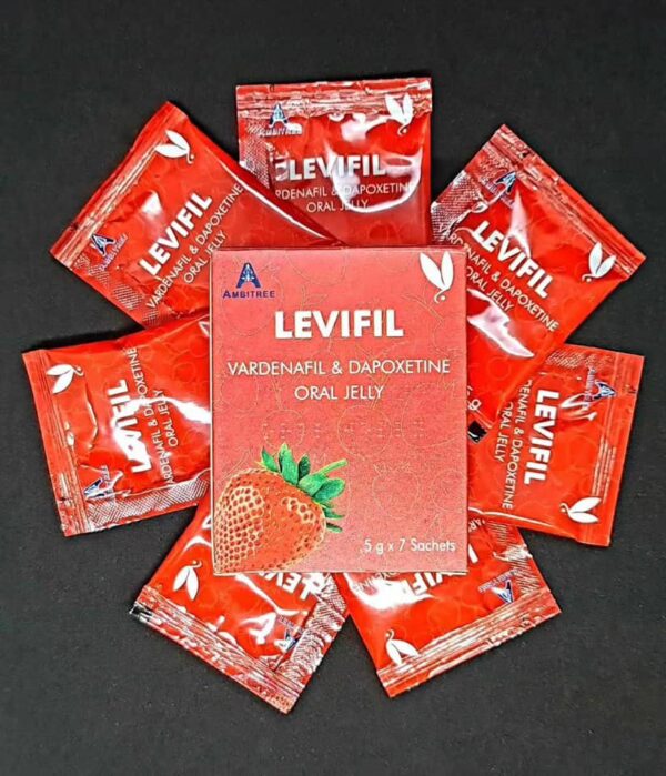 雙效果凍偉哥LEVIFIL VARDENAFIL & DAPOXETINE ORAL JELLY 必利勁立威大樂威壯雙效果凍威而鋼 草莓味 現貨正品